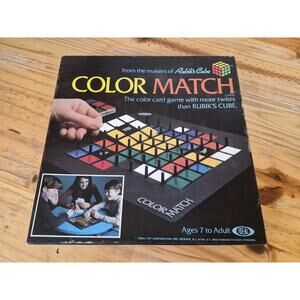 Vintage Color Match (from Rubik’s Cube makers) Board Game - 1982 COMPLETE